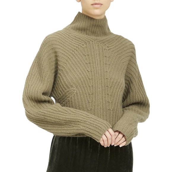 Sculpted Wool-Cashmere Sweater from Theory